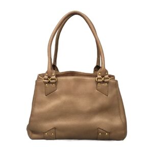 Y2K COLE HAAN "Village" Genuine Leather Metallic Tote/Satchel Style Handbag